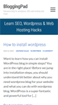 Mobile Screenshot of bloggingpad.com